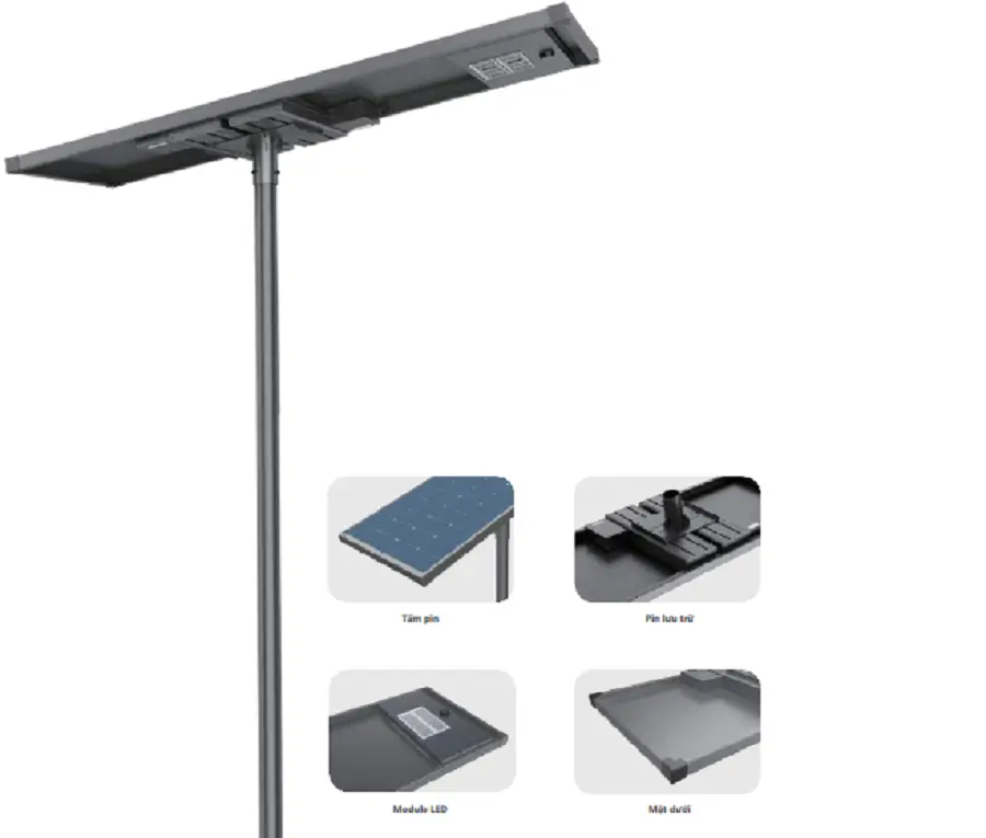 Đèn led All In One COOLEX 80W 5700 màu đen, KY-Y-YJ113.080